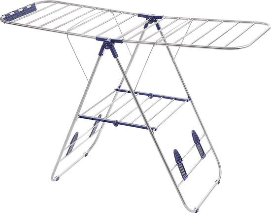 Retrattile per tende - 16m di lunghezza di stendimento - acciaio inossidabile - argento