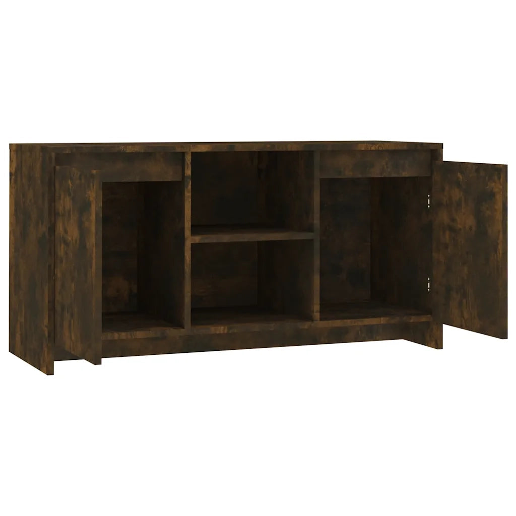 Mobile Porta TV Rovere Fumo 102x37,5x52,5 cm in Truciolato 813020