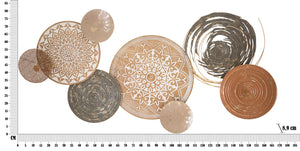 Pannello da Muro Boho 167,6x8,9x80,6 cm in Ferro