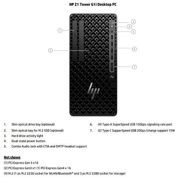 Z1 twr g1i u5 16/1tb w11p uhd s - D49GZES#ABZ
