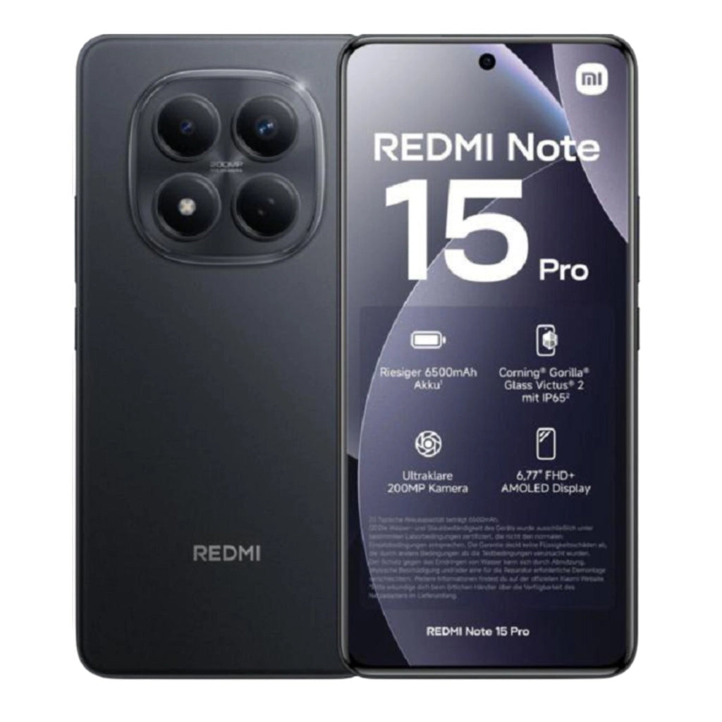 Xiaomi Redmi Note 15 Pro 12+512GB 6.77" 5G Midnight Black EU