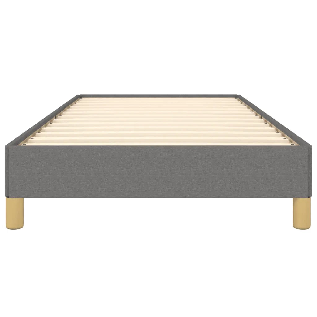 Letto singolo | Letto per adulti | Giroletto senza Materasso Grigio Scuro 90x200 cm Tessuto