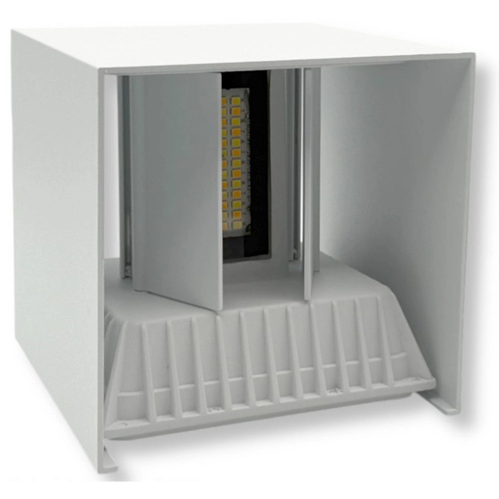 Trade Shop - Lampada Applique Led Muro 22w Doppia Emissione Cct 3in1 Luce Selezionabile Esterno Es66-3c -