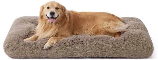 Letto Fluffycuore per Cane Grande - 121x76x8 cm Letto per Cane Grande Lavabile, Fondopiede Antiscivolo, Piuma di Cammello