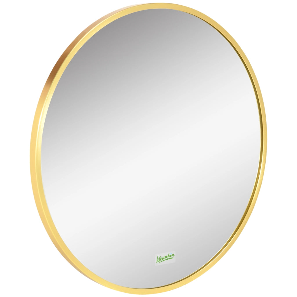 Specchio Tondo da Parete ¨C zephmum ¨C Oro, ?50 cm