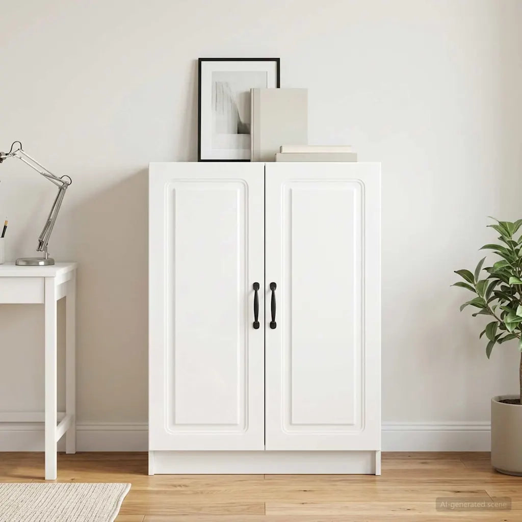 Credenza Bianco Lucido 66 x 34,5 x 87 cm Legno ingegnerizzato 895739