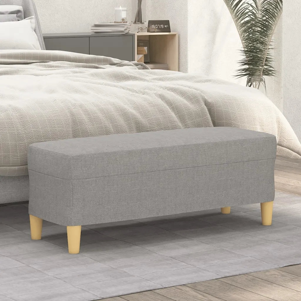 Panca Grigio chiaro 100x35x41 cm in Tessuto CFW5592731