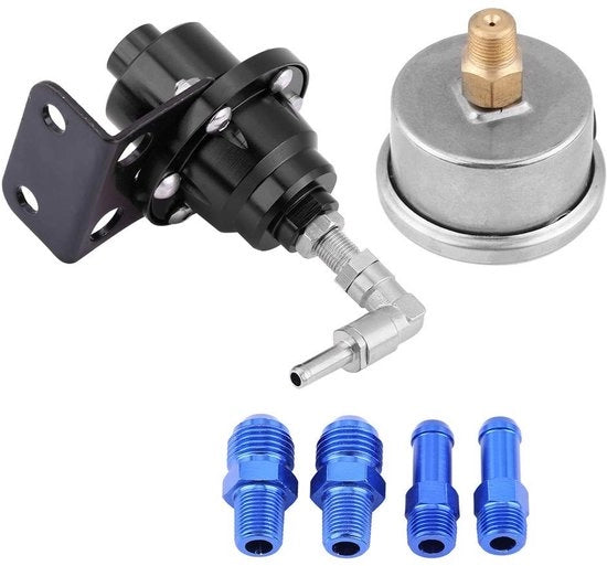 Regolatore di Pressione del Carburante Regolabile 160psi - Alluminio - Elevata Prestazione - Leggero - Alta Durata - Sicurezza - Regolatore di Carburante