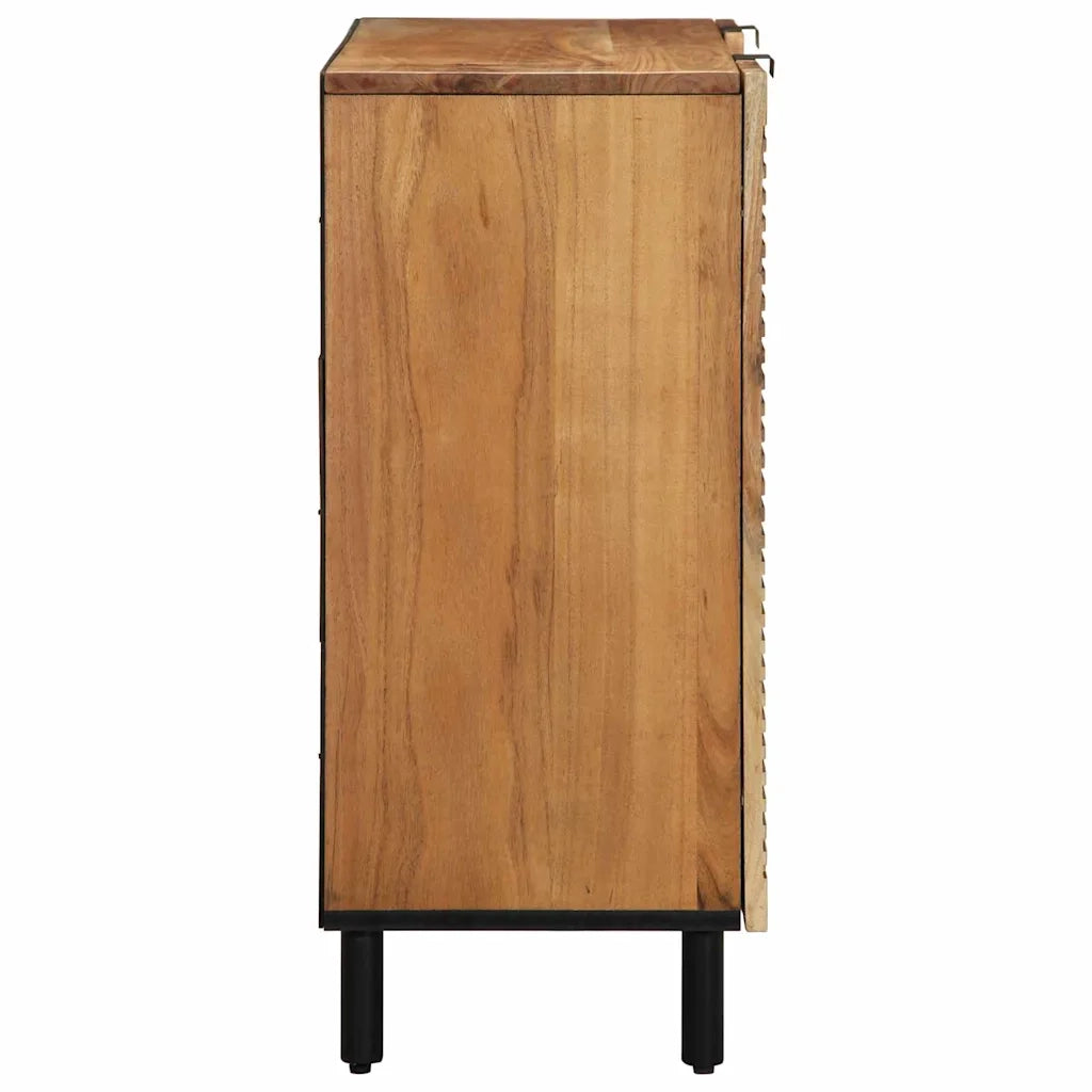 Credenza Naturale 90 x 33,5 x 75 cm Legno di Acacia Massello 4017784