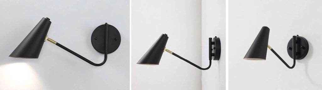 Lampada Da Parete APP1139-1W Black Gold