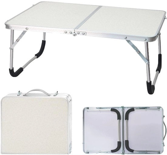 Tavolo da campeggio pieghevole in lega di alluminio - 61 x 40,5 x 26 cm - Leggero - Per uso indoor/outdoor - Peso massimo 1345 g