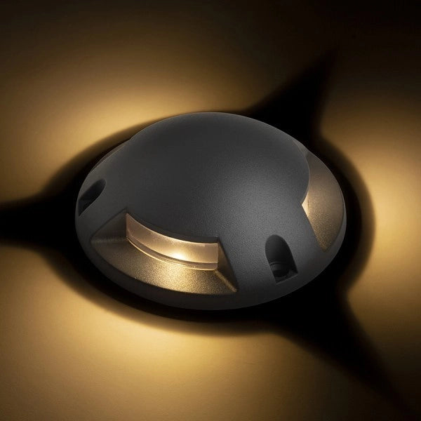Lampada applique da esterno TOPTOP S III grigio antracite 230V LED 3x1W IP67 3000K
