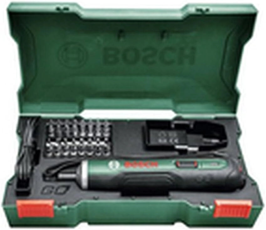 Bosch Home and Garden 06039C6000 PushDrive Cacciavite a Batteria, Batteria da 1.5 Ah, 360 giri/min a Vuoto, con Custodia, 3.6 V
