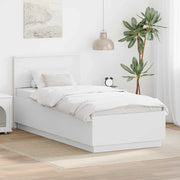 Struttura del letto Bianco 75 x 190 cm Legno multistrato