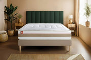 Pacchetto letto completo - Materasso 140x190cm + Box spring con doghe (kit) + 2 cuscini + Piumino - Le Tendre