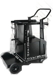 Carrello a 2 livelli con ruote a rotazione - Grande capacità di stoccaggio - Manubrio anti-slip - Eccellente qualità