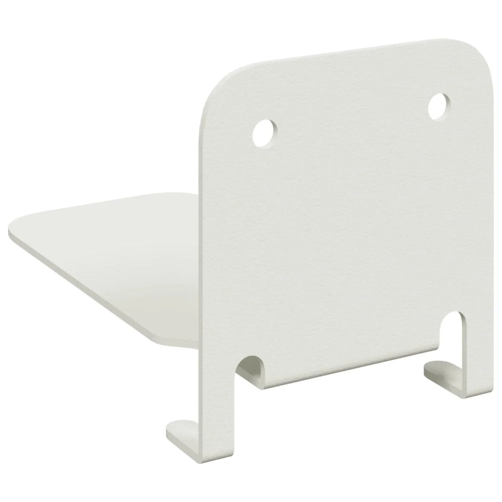 Mensola sospesa con lo scaffale 4 pcs Bianco 6 x 10,8 x 6,6 cm 8004071