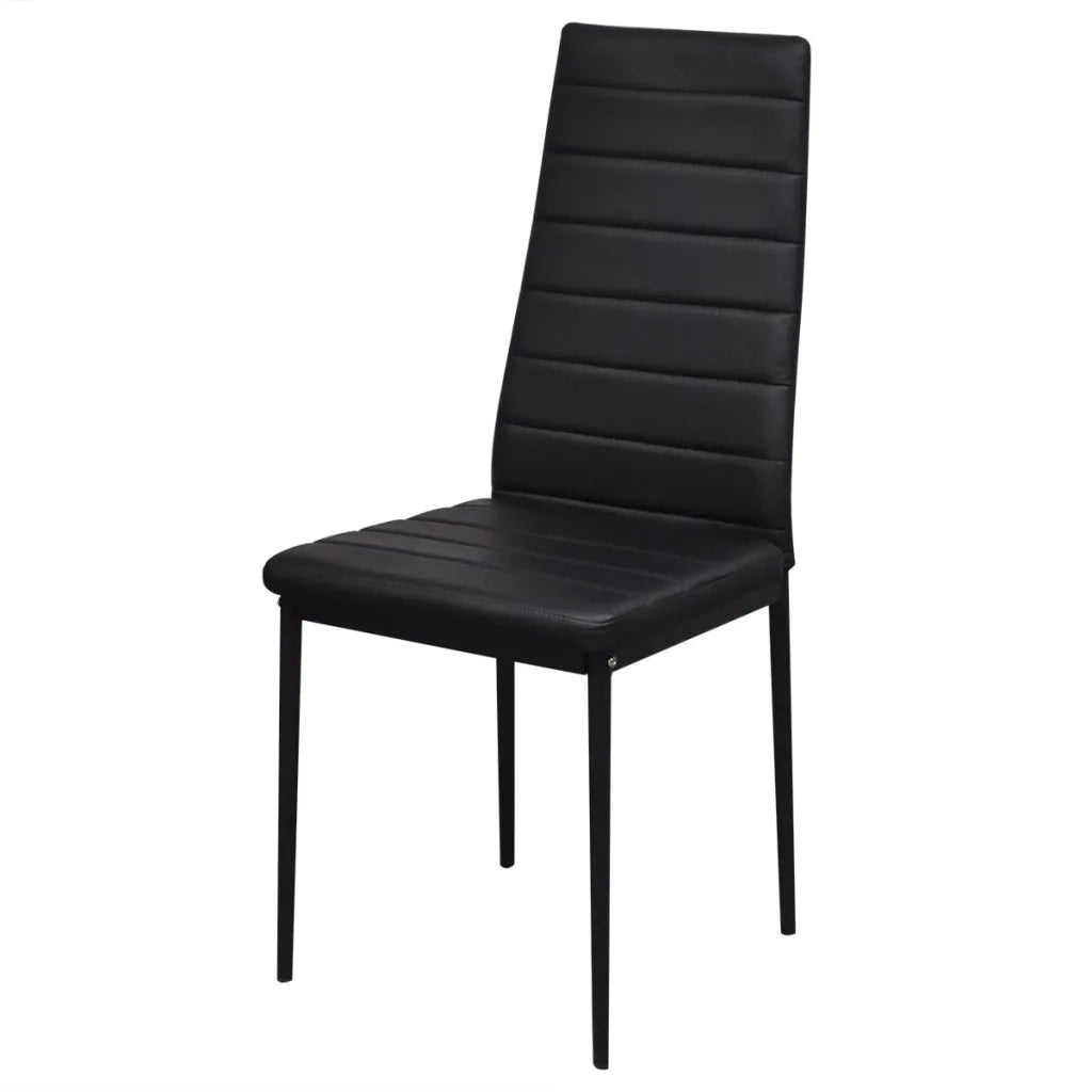 Set Tavolo da Pranzo 7 pz Nero 242987