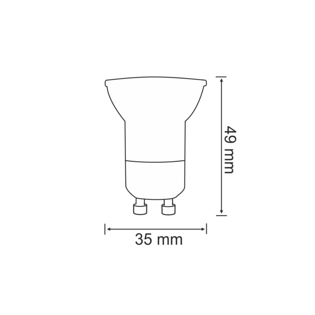 Lampadina LED mini GU10 1,9W 150lm 6500K Polux Platinum
