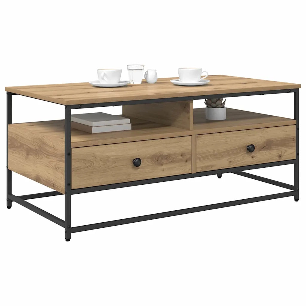 Tavolino da salotto | Tavolino da caff¨¨ | Tavolino da Soggiorno Rovere artigianale 100 x 51 x 45 cm