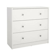 Cassettiera Alert, Settimino multiuso, Comò camera da letto, Mobile con cassetti, 72x30 h68 cm, Bianco