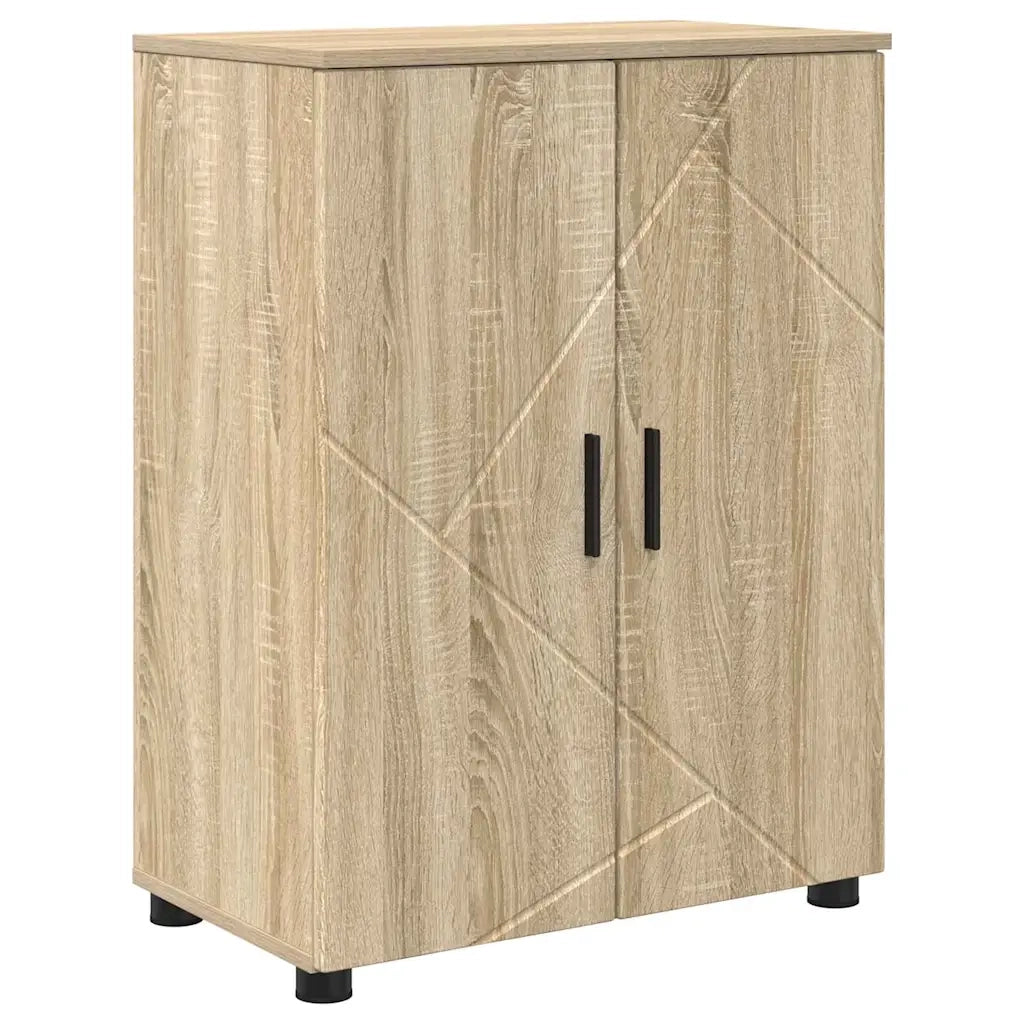 vidaXL Set di mobili per il bagno 4 pcs rovere sonoma 30 x 35 x 192 cm