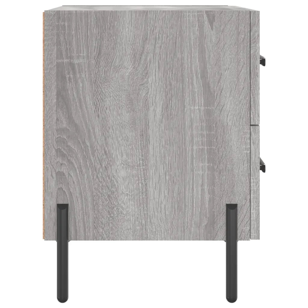 Comodino | Armadio da Notte | Mobiletto da notte Grigio Sonoma 40x35x47,5 cm in Legno Multistrato