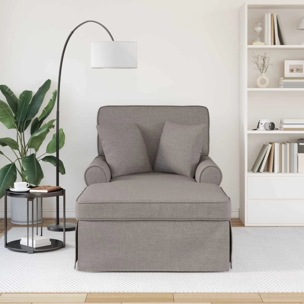 Chaise Longe con Gonna con cuscino 3 pz Talpa Tessuto CFW5473943
