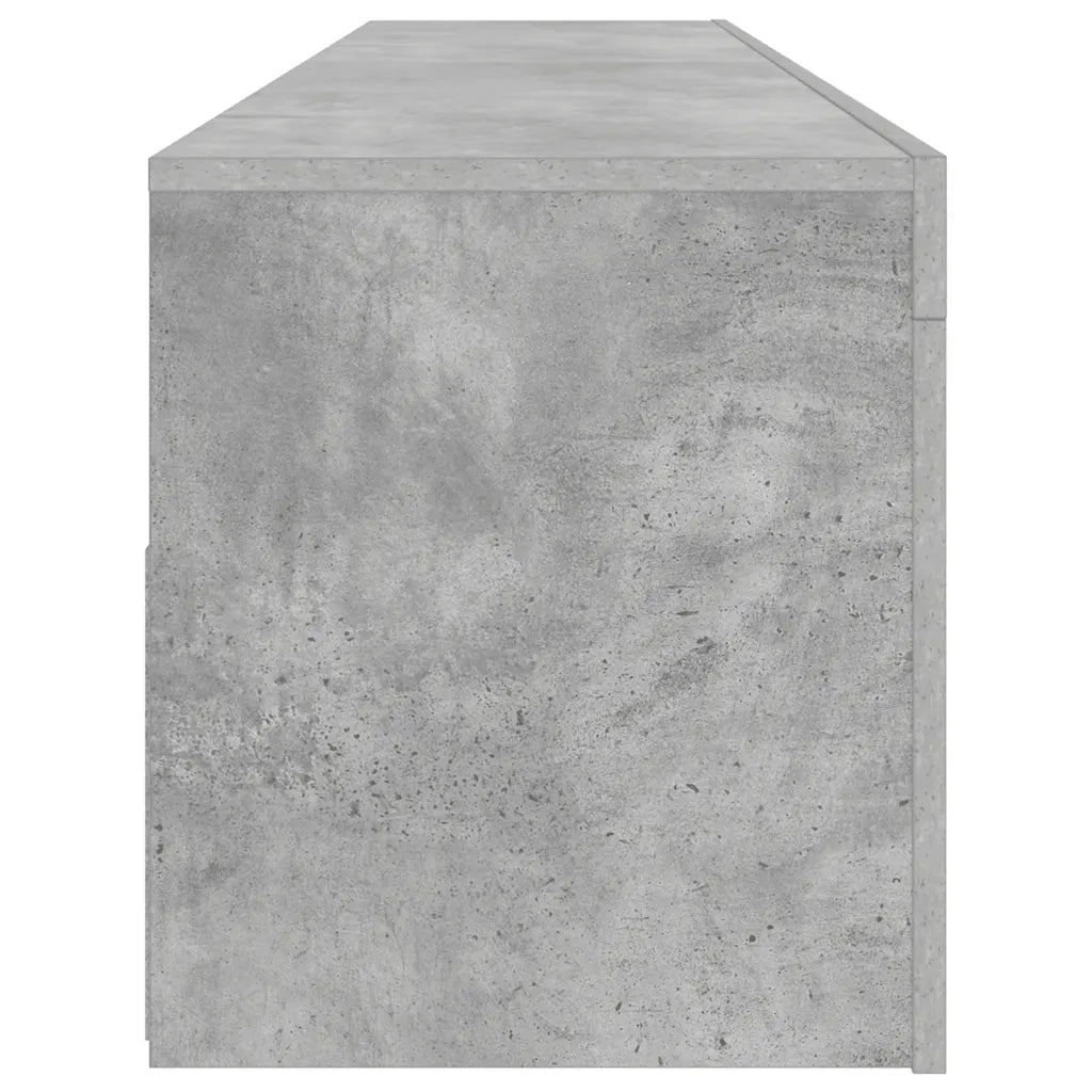 Mobile Porta TV con Luci LED Grigio Cemento 120x35x40 cm cod mxl 14158