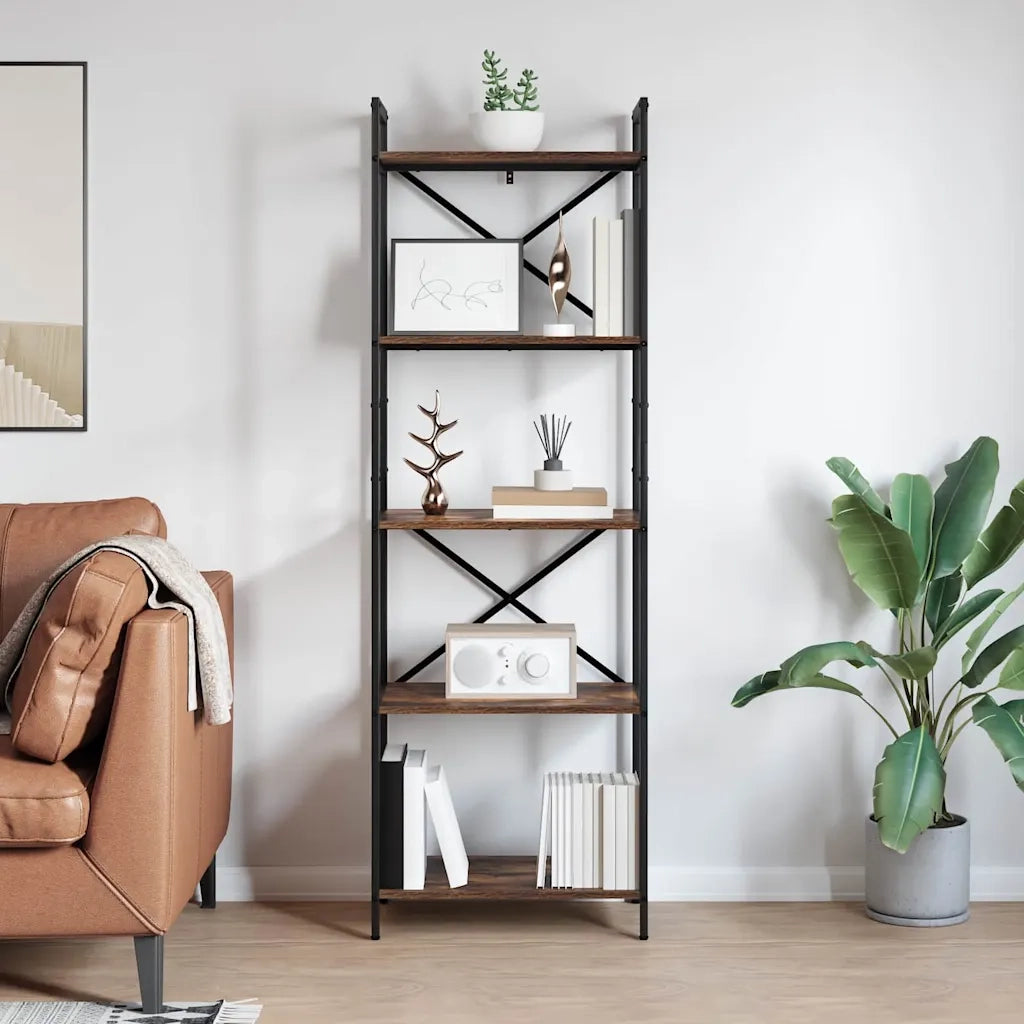Libreria 5 livelli 56 x 34 x 171 cm Legno ingegnerizzato 883864