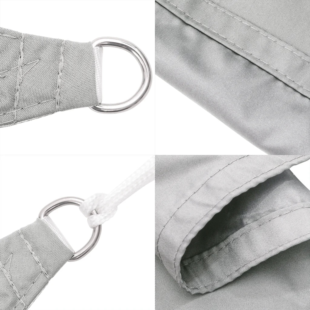 Vela Parasole Grigio Chiaro 5x5 m 100% Poliestere Oxford