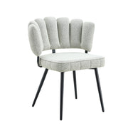 Set tavolo da pranzo e sedie con 1 tavolo rotondo e 2 sedie; ripiani portaoggetti; in tessuto; MDF e metallo beige chiaro noce e nero