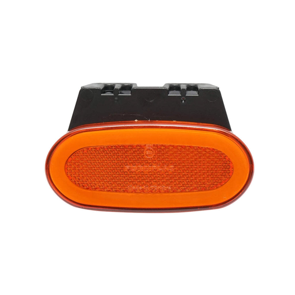 Lampada laterale LED ovale neon con supporto, 12V-24V, gialla, 105x46 mm, Breckner Germany