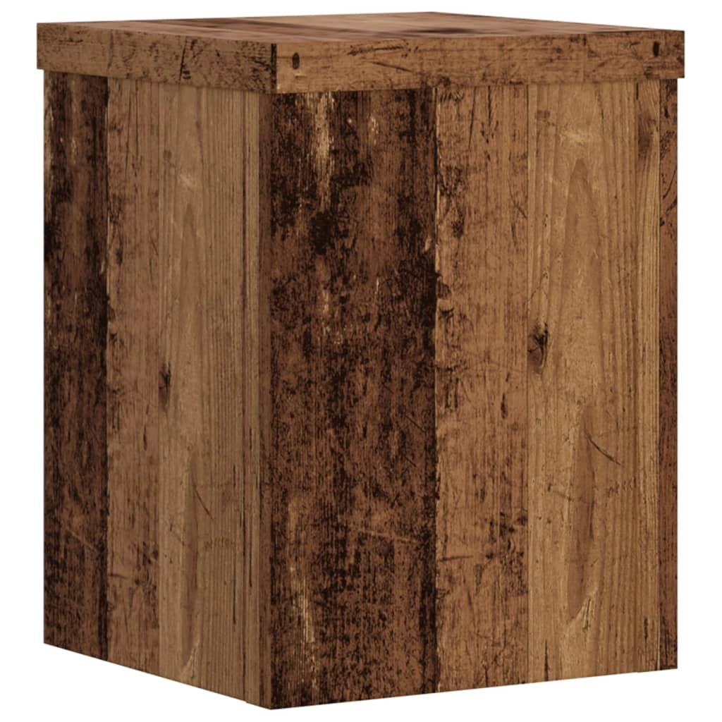 Portavasi mobili per fiori set da 2 legno di recupero legno ingegnerizzato marrone 02_0045380