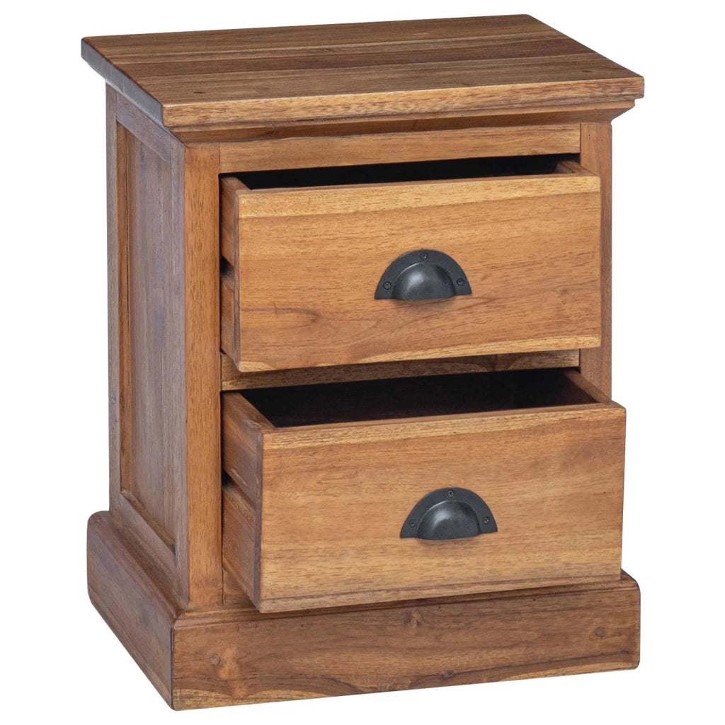 Comodino Naturale 40 x 30 x 50 cm Legno di teak solido