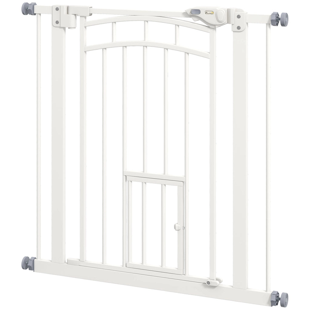 Cancellino per Cani ¨C Zephmum ¨C Acciaio e PA, Bianco, 74-80x76 cm