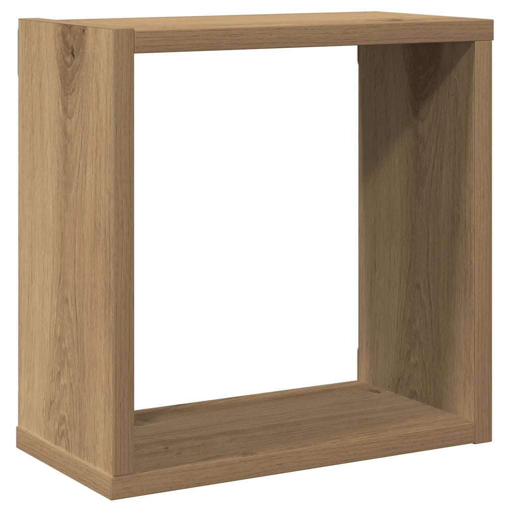 Mensole Parete a Cubo 6 pz Artigianale 30x15x30 cm Truciolato 856581