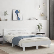 Giroletto con Testiera Bianco 120x190 cm in Legno Multistratocod mxl 86065