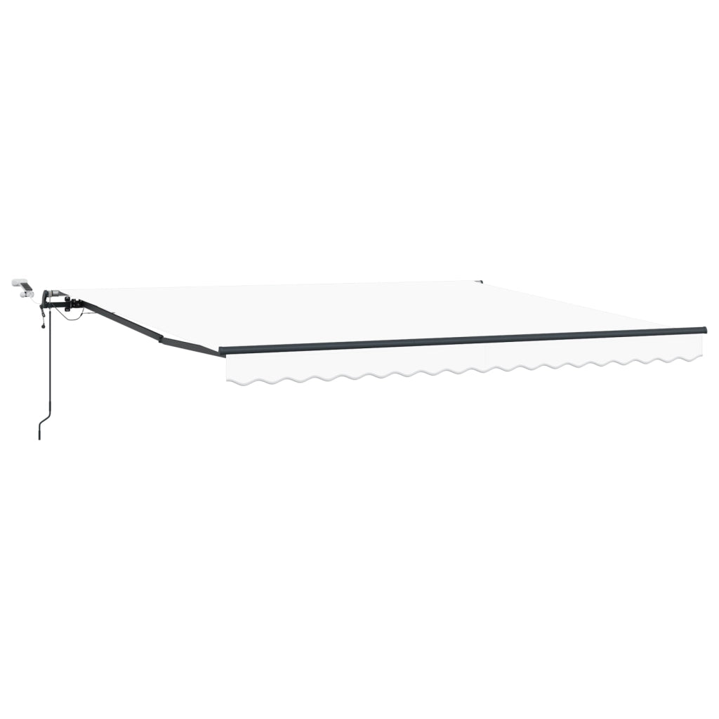 Tenda Retrattile Automatica  con LED Bianca 400x300 cm