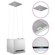 Cappa da Cucina ad Isola Sospesa LCD-Elettrodomestici da cucina con Sensore 37 cm Acciaio