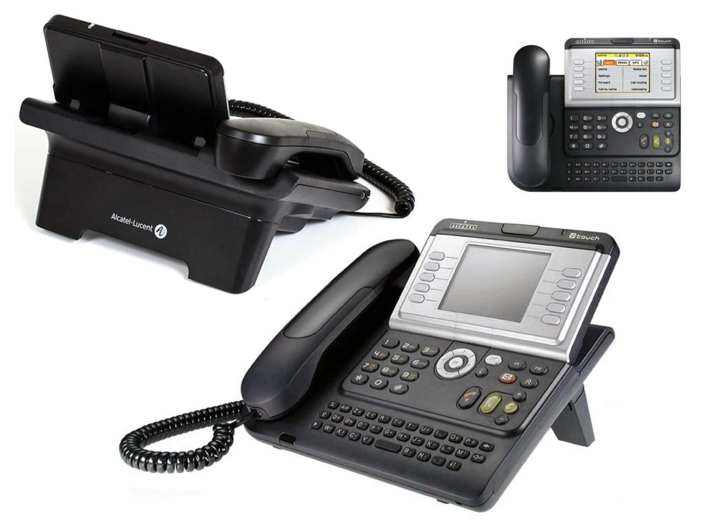 TELEFONO ALCATEL IP TOUCH 4068 EXTENDED EDITION FR TASTIERA AZERTY VOIP POE NERO