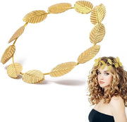 Fascia a Foglia d'Oro Accessori Capelli - Elmo di Lauro Ghirlanda di Testa Romanico Greco - Uomini e Donne