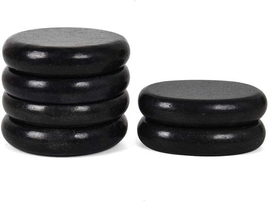 Set di pietre di massaggio - grande set per spa domestica - rilassante e terapeutico per il sollievo dal dolore - adatto per massaggi - pietre calde - 6 pezzi.