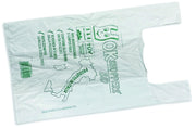 BUSTA SHOPPER BIODEGRADABILE 500 PZ cm. 30+10+10x60 h - gr. 13