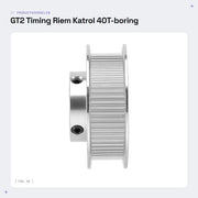 Rullo di timing da 30/36/40/48/60 denti - Struttura in alluminio leggera - Foro interno 5/6.35/8/10/12mm - 2 pezzi - Tipo H - Adatto per stampante 3D/Cutter laser CNC