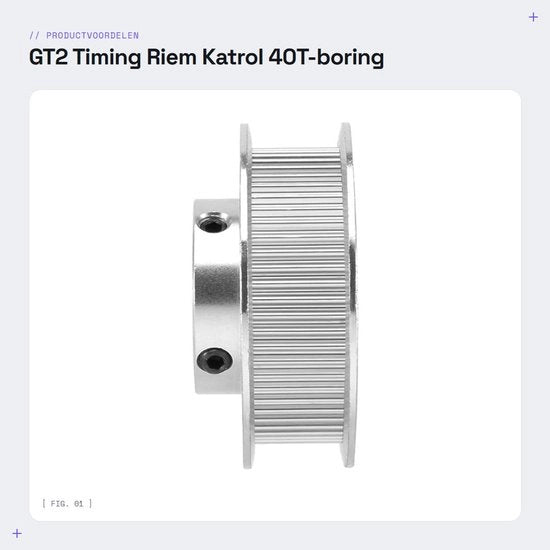 Rullo di timing da 30/36/40/48/60 denti - Struttura in alluminio leggera - Foro interno 5/6.35/8/10/12mm - 2 pezzi - Tipo H - Adatto per stampante 3D/Cutter laser CNC
