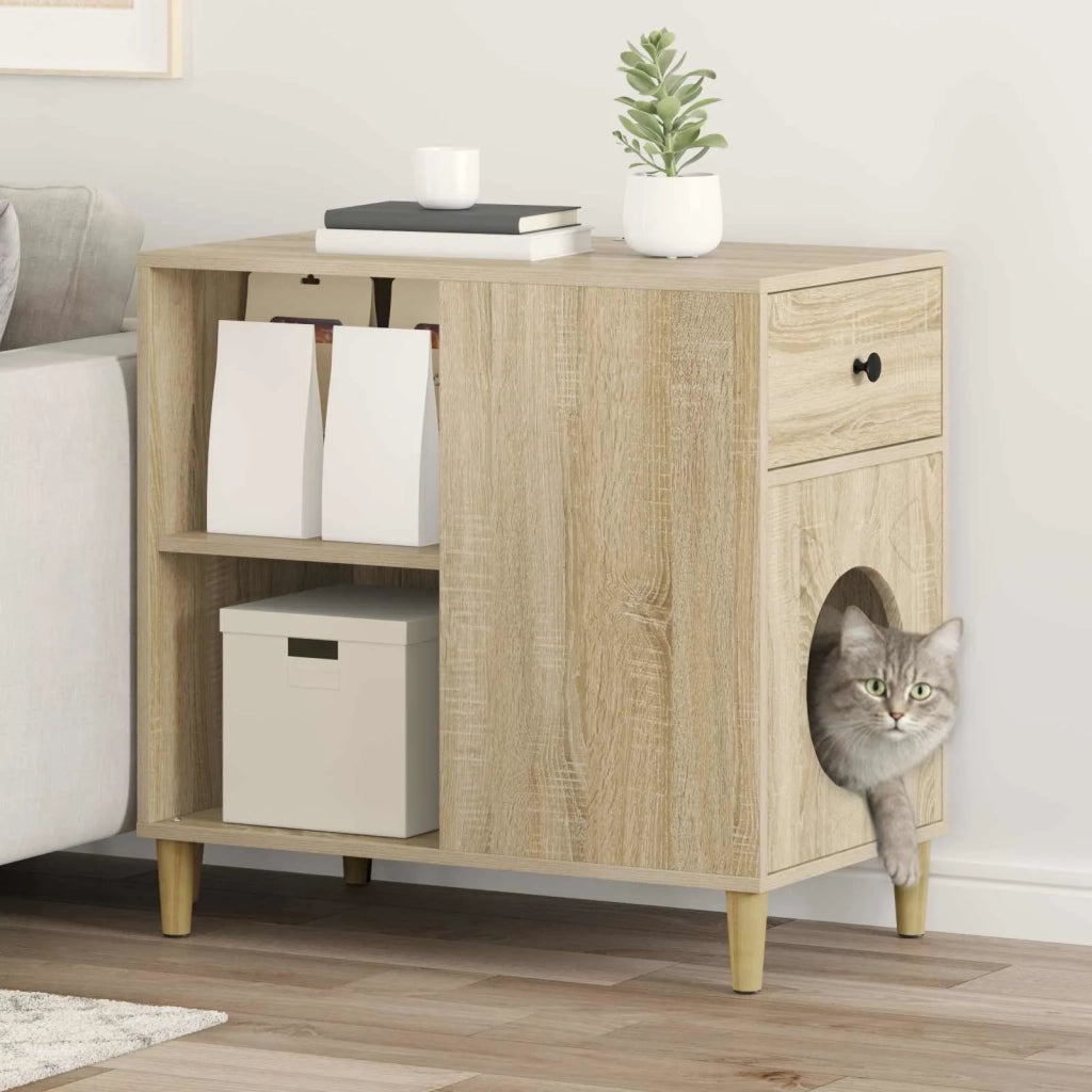 Casa per Gatti Sonoma 72 x 42.5 x 70 cm Legno multistrato