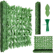 Hedera Artificiale 3m - Perfetto per la Privacy su Terrazzi - verde