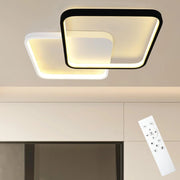 ZMH Lampada da soffitto plafoniera LED moderna bianco nero per camera letto