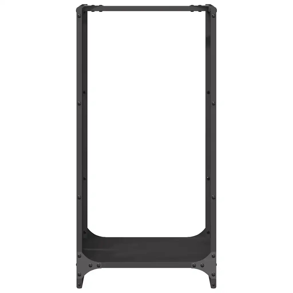 Rastrelliera per Legna da Ardere Nera 40x30x80 cm CFW4912587